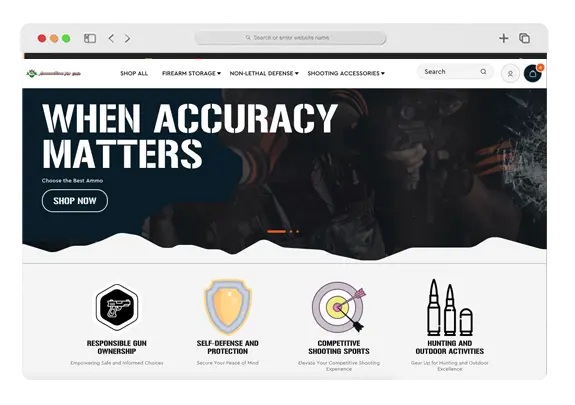 Shopify Development Services for Ammunitation