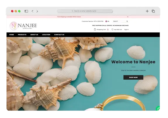 Ecommerce Marketing for Jewellery Brand in Dubai