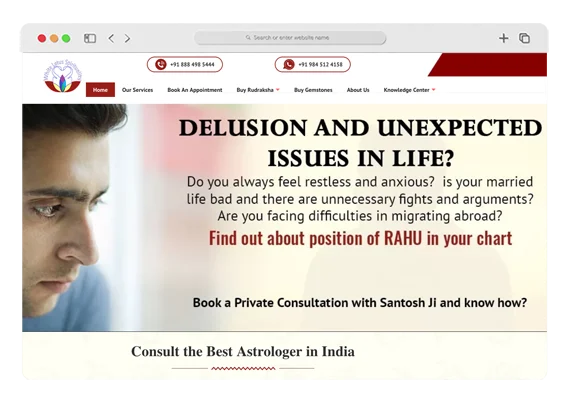 Website Designing for White Lotus Spirituality